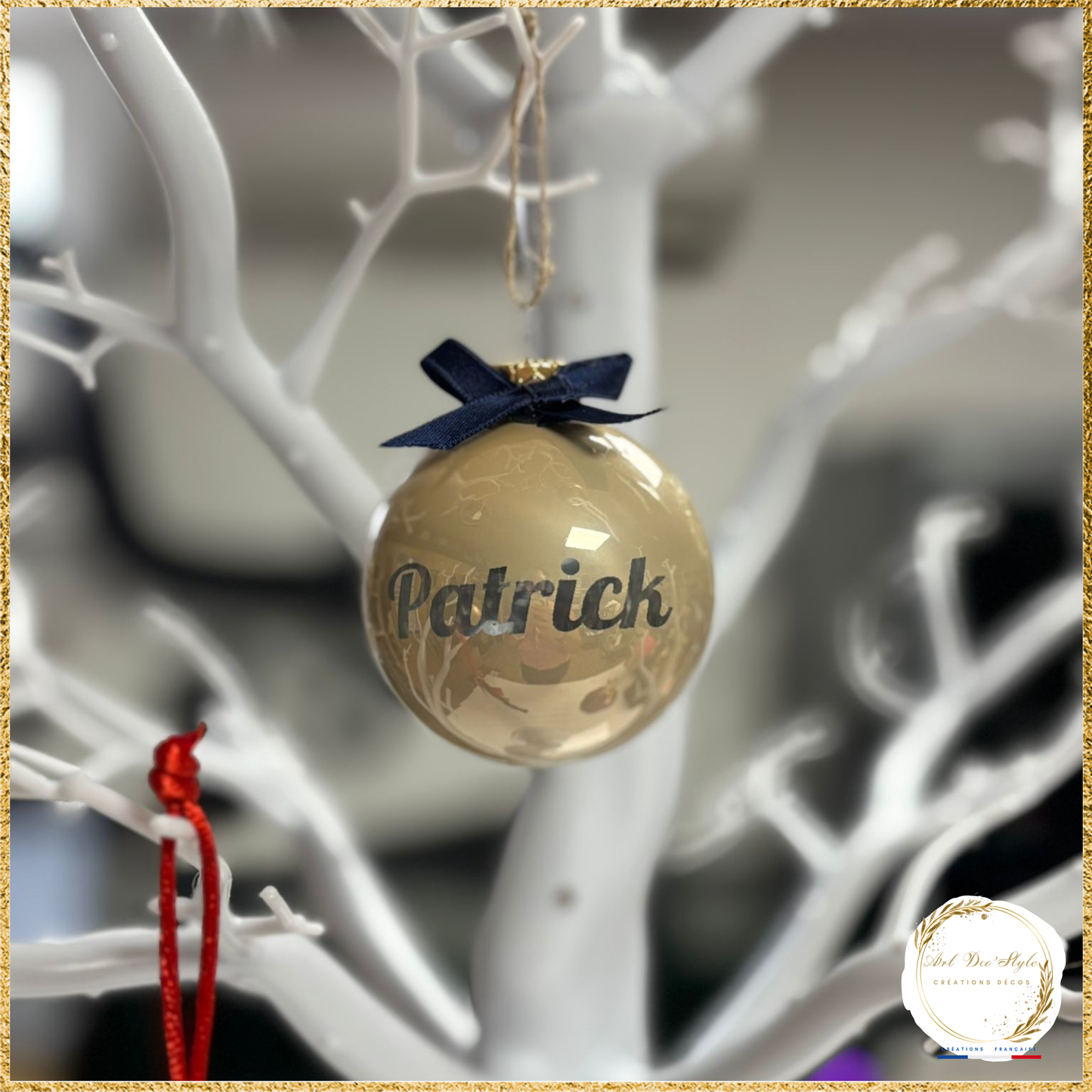 Boule de Noël personnalisée