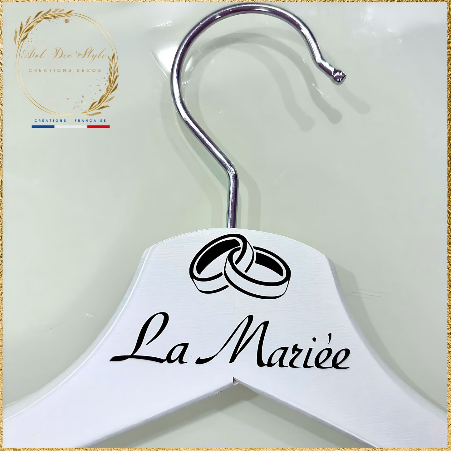 Stickers cintres des mariés, le marié, la mariée, décoration de mariage