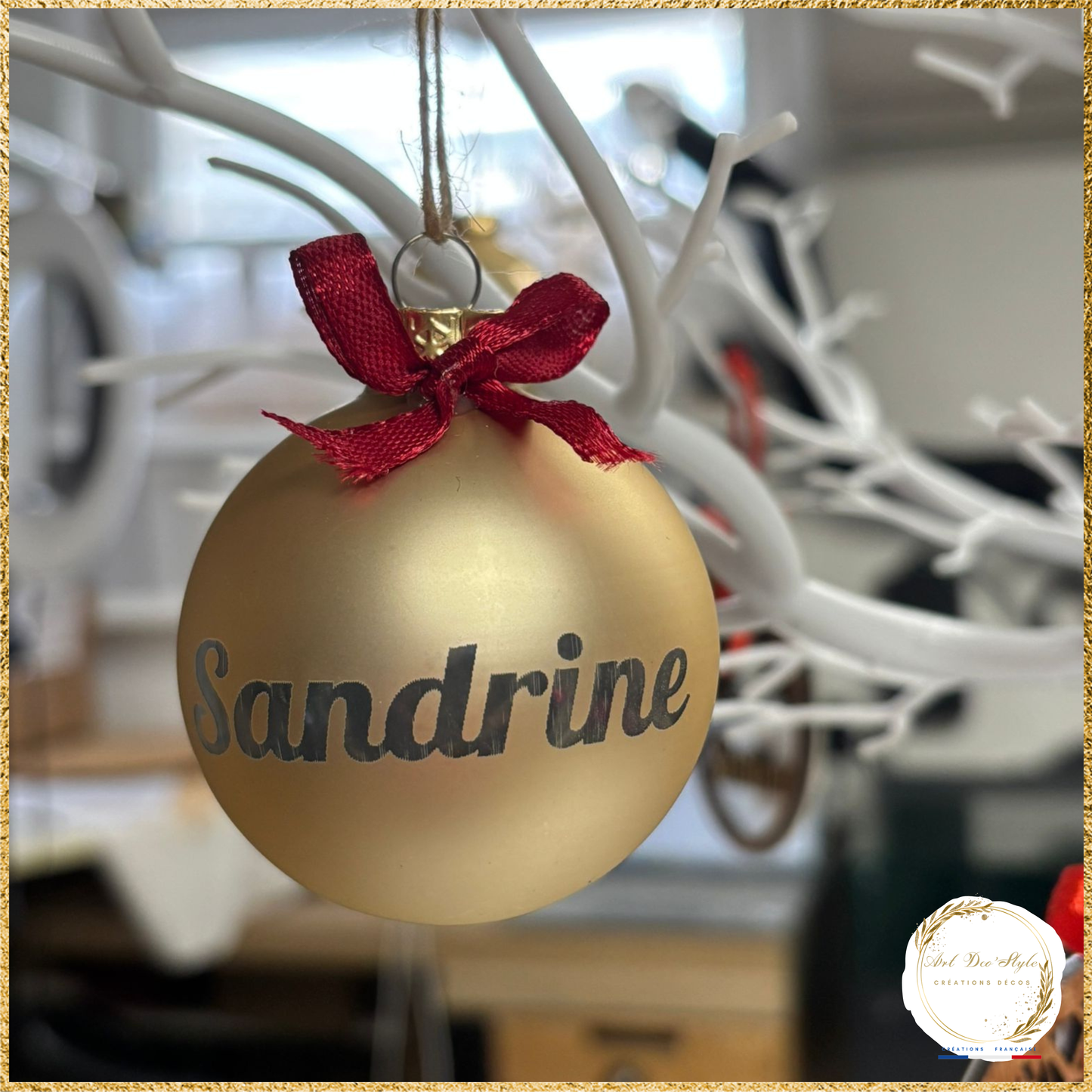 Boule de Noël personnalisée