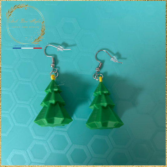 boucle d'oreille SAPIN DE NOËL