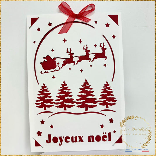 CARTE DE VOEUX NOEL,CARTE DE VOEUX PERSONNALISÉE, CHRISTMAS CARD ,FETE DE FIN D'ANNÉE, CARTERIE NOEL,DECORATION DE NOEL,CARTE DE JOYEUX NOEL