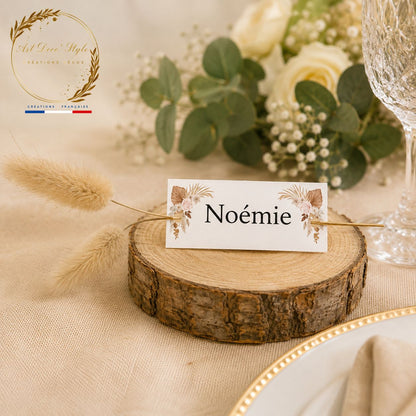 MARQUE PLACE PERSONNALISÉ CAMPAGNE POUR MARIAGE