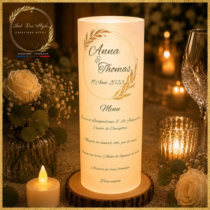 MENU MARIAGE PERSONNALISE