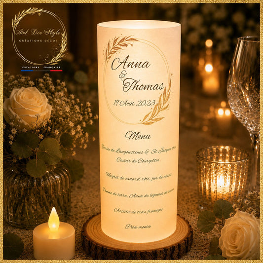 MENU MARIAGE PERSONNALISE