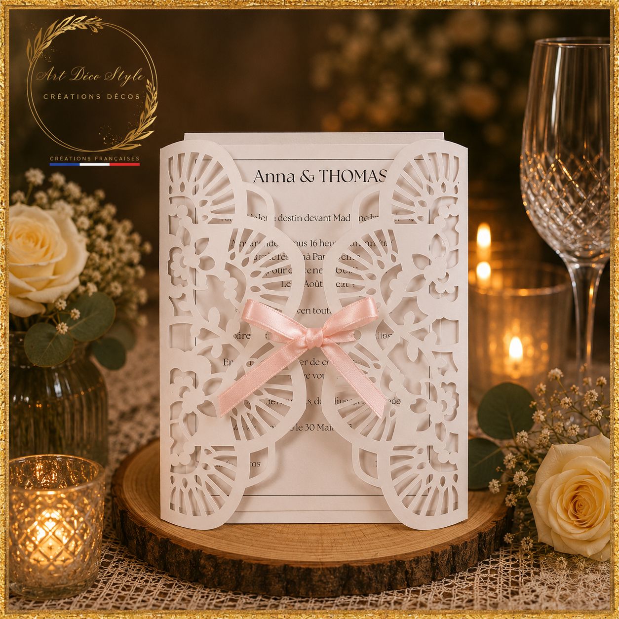 Faire-Part de Mariage Dentelle