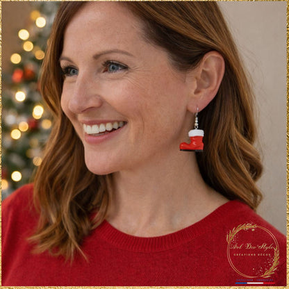 boucle d'oreille de noel original