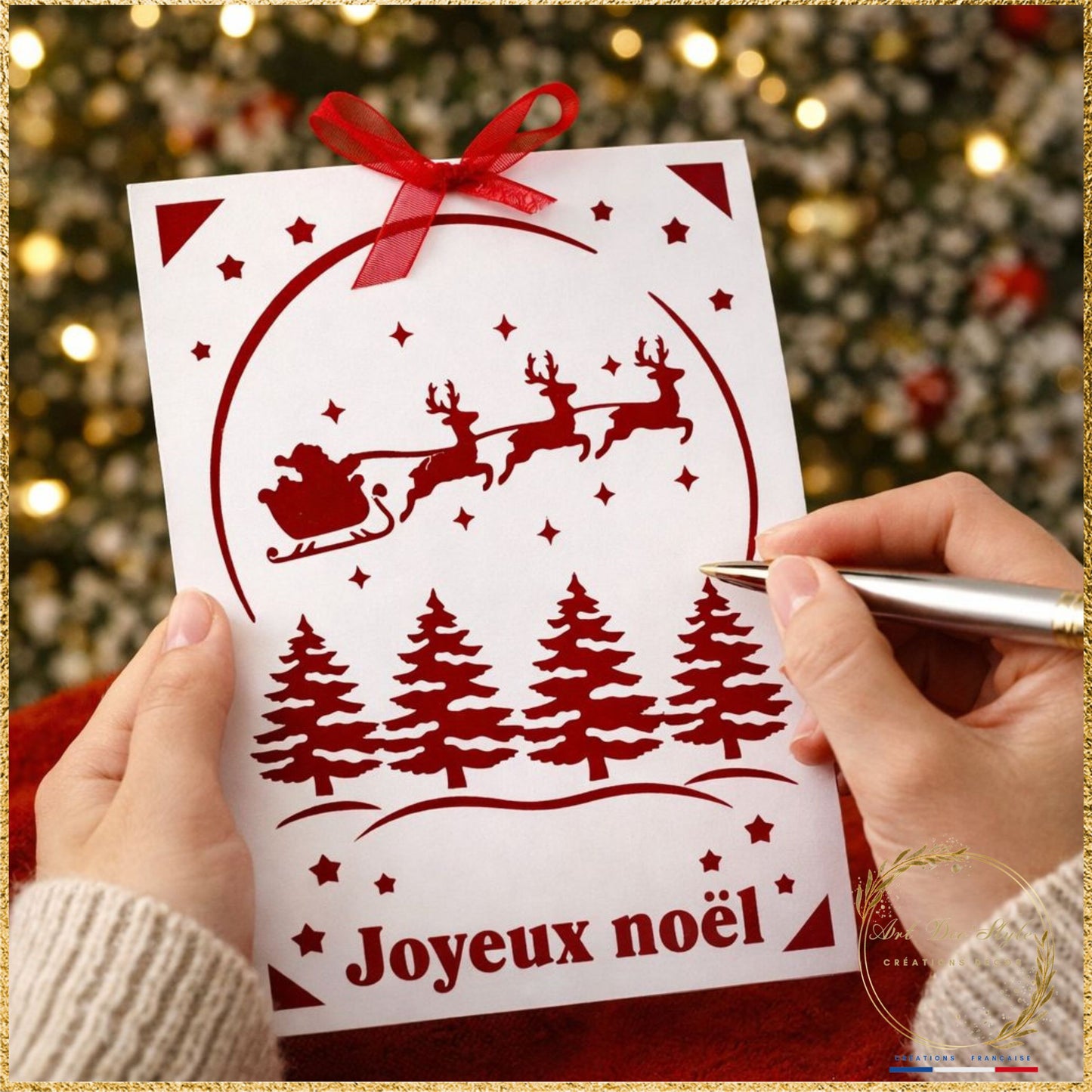 carte de noel cadeau personnalisé