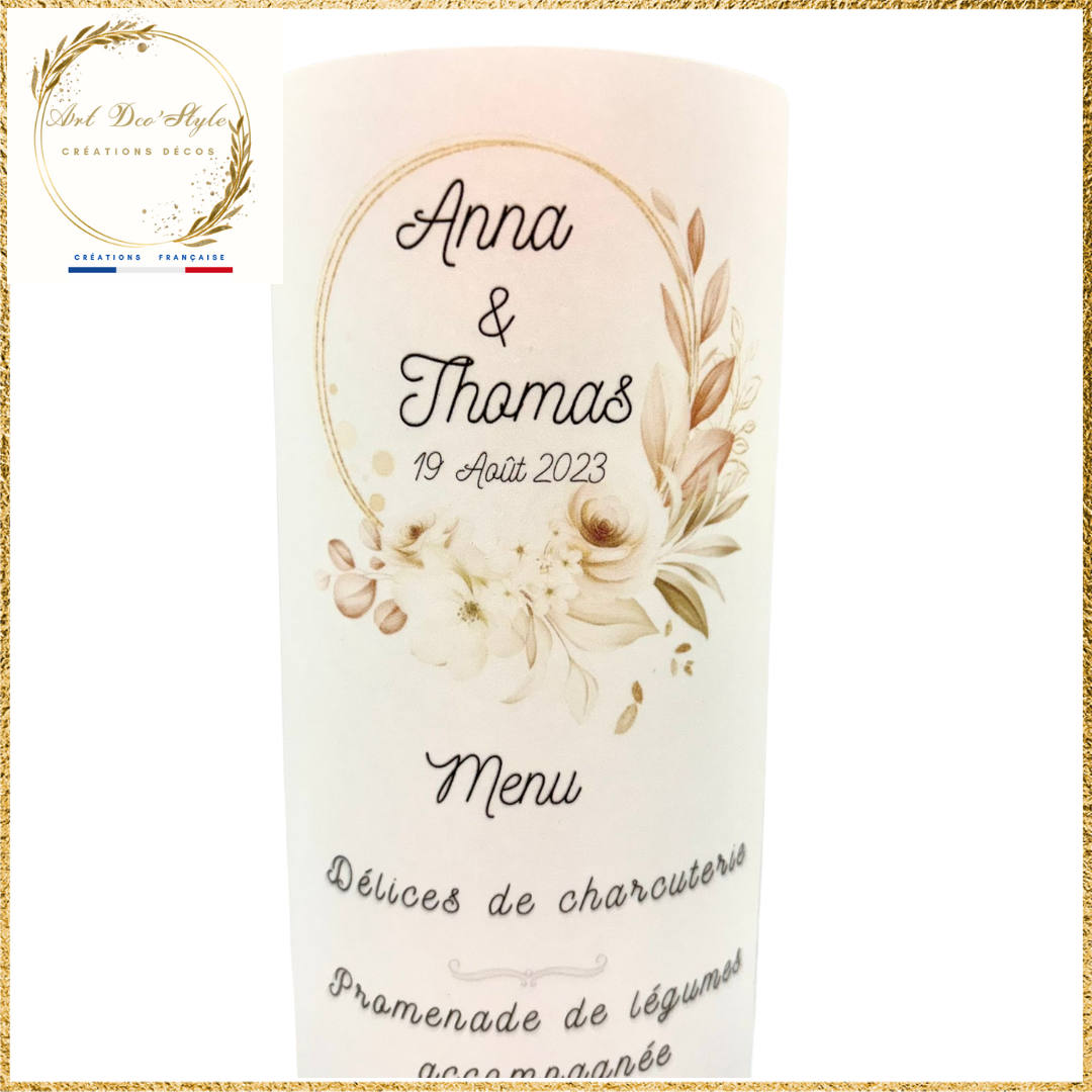 Découvrez nos menus photophores qui sublimeront vos tables, une originalité qui surprendra vos convives et qui apporteront une ambiance lumineuse à vos tables