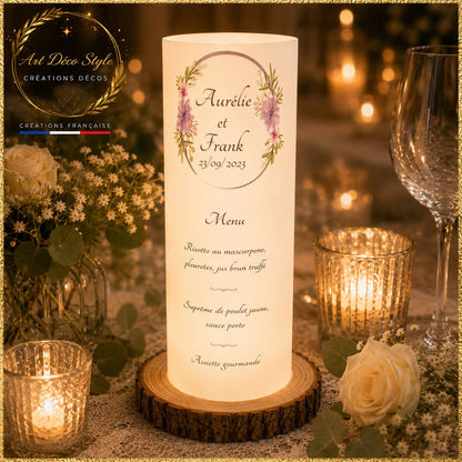Découvrez nos menus photophores qui sublimeront vos tables, une originalité qui surprendra vos convives et qui apporteront une ambiance lumineuse à vos tables