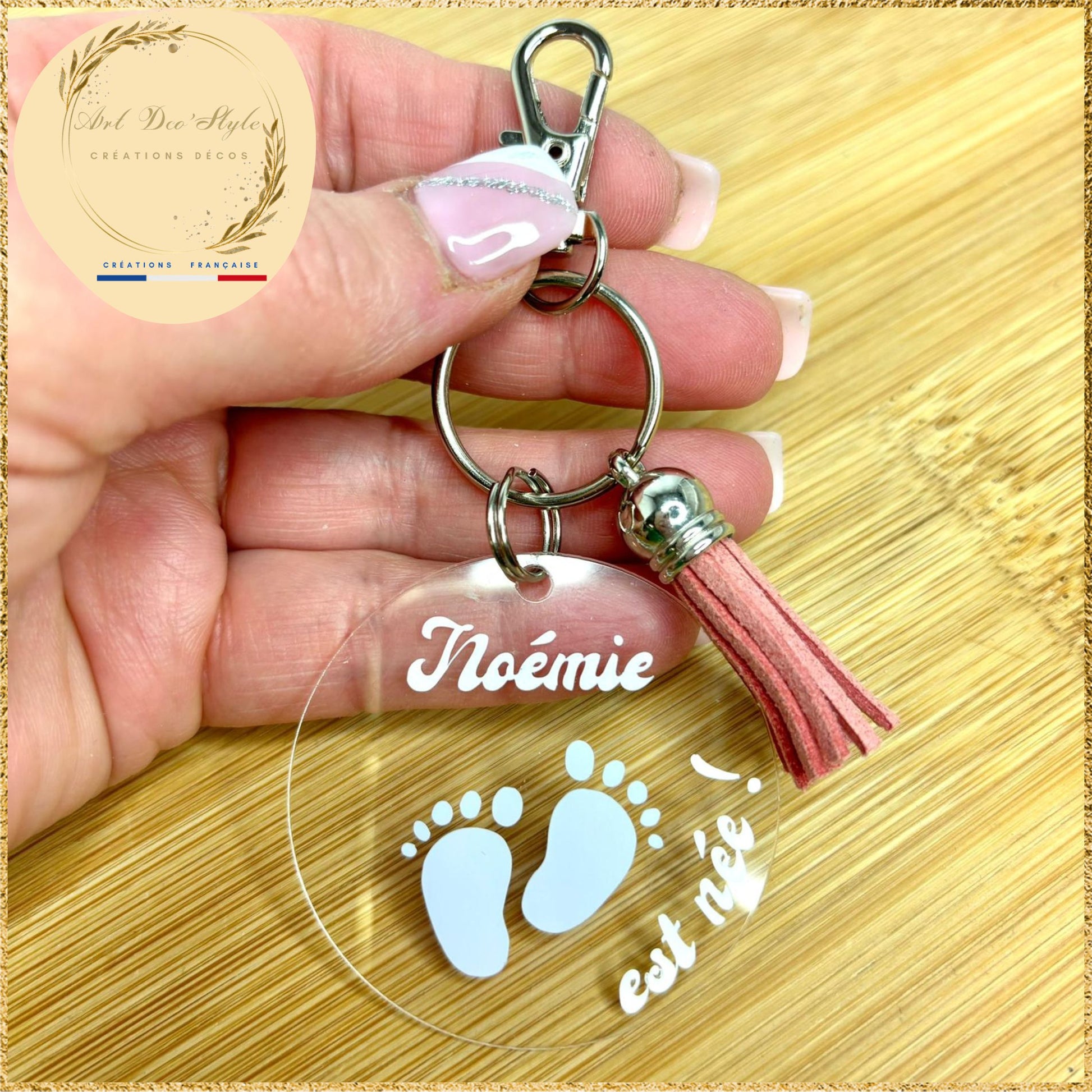 porte clef personnalisé annonce naissance