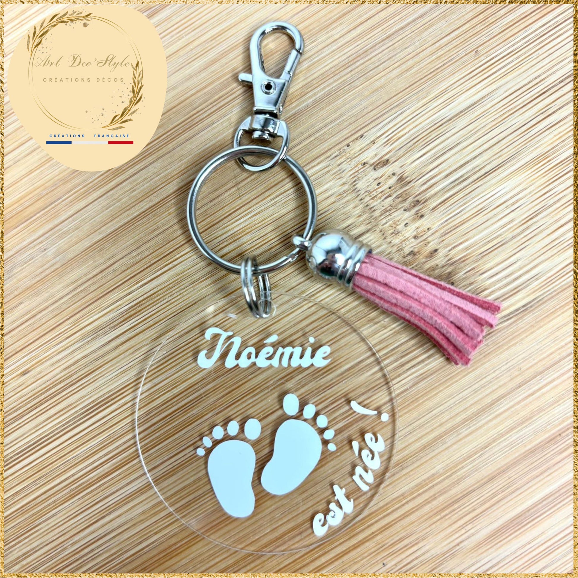 porte clef personnalisé annonce naissance