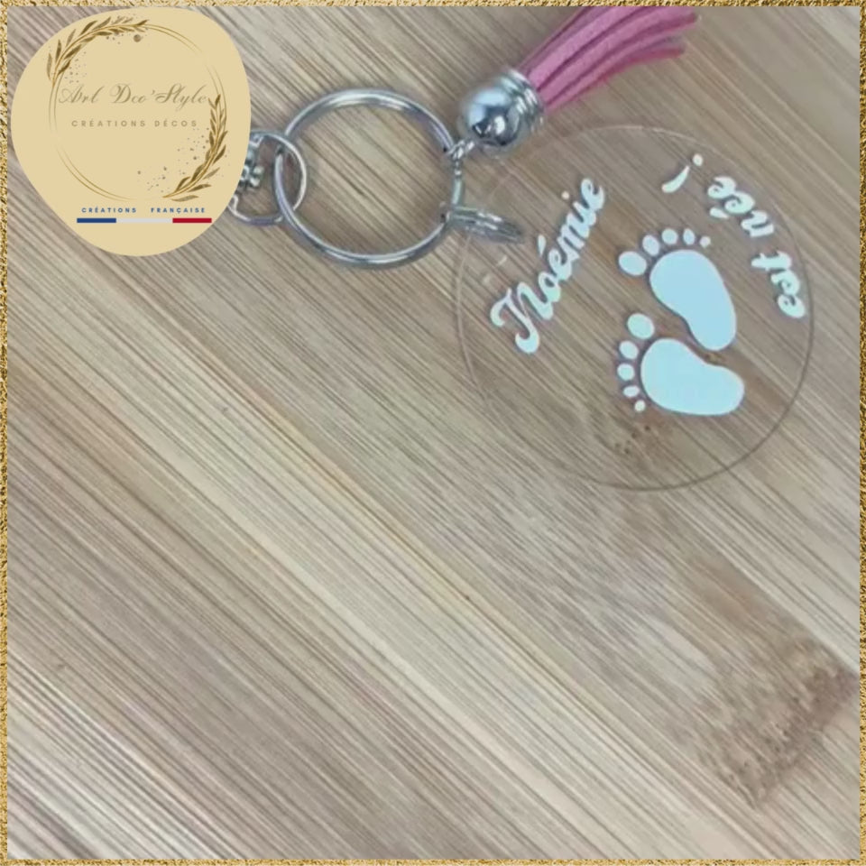 porte clef personnalisé annonce naissance