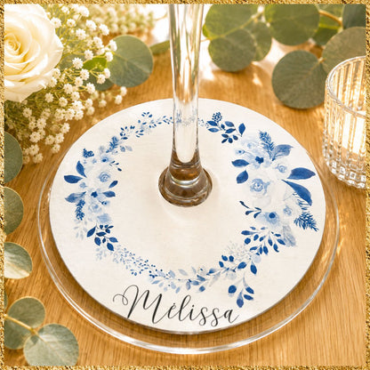 a décoration des verres apportent une touche originale et fonctionnelle.Elle s'associera à votre thème et servira de repère marque place pour vos convives.