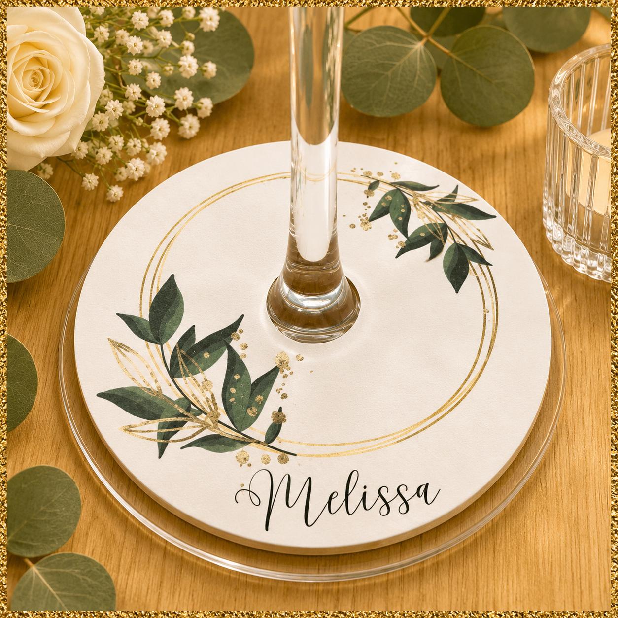 a décoration des verres apportent une touche originale et fonctionnelle.Elle s'associera à votre thème et servira de repère marque place pour vos convives.